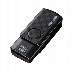 【サンワサプライ】microSDカードリーダー（ブラック）