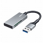 【サンワサプライ】カードリーダー　USB3.2　Gen1　メッシュケーブル　SDカード