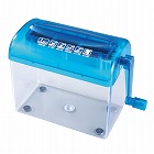 【サンワサプライ】手動シュレッダー　家庭用　ストレートカット　1枚細断　連続無制限使用　1.5L