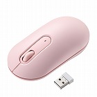 【サンワサプライ】ワイヤレスマウス　無線　2.4GHz　ブルーLED　静音　薄型小型　持ち運び