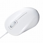 【サンワサプライ】有線マウス　静音　ブルーLED　3ボタン　抗菌　左右対称形状　SIAA　ISO