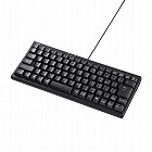 【サンワサプライ】有線キーボード(USB　A)　USBハブ付き　テンキーなし　メンブレン