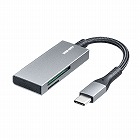 【サンワサプライ】カードリーダー　Type-C　USB3.2　Gen1　メッシュケーブル
