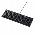 【サンワサプライ】有線キーボード(USB　A)　USBハブ付き　テンキーあり　メンブレン
