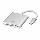 【サンワサプライ】Type-Cカードリーダー　PD充電　100W　SD　microSD