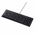 【サンワサプライ】有線キーボード(USB　A)　USBハブ付き　テンキーあり　メンブレン