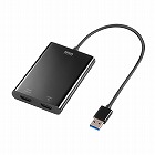 【サンワサプライ】USB-HDMIディスプレイアダプタ　4K/30Hz対応　2画面出力　USB
