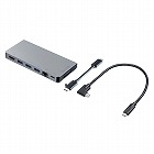 【サンワサプライ】USB　Type-C　ドッキングハブ（HDMI・LANポート・カードリーダー搭載）