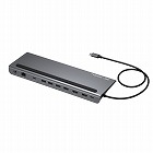 【サンワサプライ】USB　Type-Cドッキングステーション　4K対応　HDMI×2画面出力