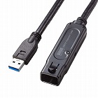 【サンワサプライ】USB3.2アクティブリピーターケーブル10m（抜け止めロック機構付き）