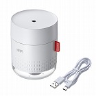 【サンワサプライ】加湿器　卓上　超音波式　大容量　450ml　バッテリー式　連続最大9時間