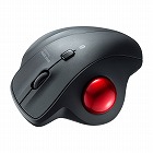 【サンワサプライ】Bluetooth　トラックボールマウス　エルゴノミクス形状　静音ボタン