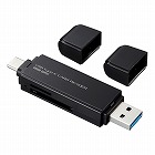 【サンワサプライ】USB　Type　Cカードリーダー(microSDXC/SDXC対応・PS5対応)