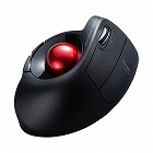 【サンワサプライ】ワイヤレスマウス　無線　2.4GHz　トラックボール　エルゴノミクス　静音