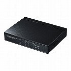 【サンワサプライ】ギガビットスイッチングハブ　5ポート　PoE受電給電両対応　メタル筐体