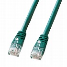 【サンワサプライ】Cat　5e単線LANケーブル（1m・グリーン）