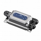 【サンワサプライ】PoEエクステンダー　防水対応　2分配出力　PoE+　受電　給電　LAN延長