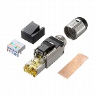 【サンワサプライ】カテゴリ6A　RJ-45シールドコネクタ