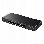 【サンワサプライ】ギガビット対応PoEスイッチングハブ　8ポート　メタル筐体　PoE＋　IEEE