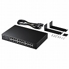【サンワサプライ】Giga対応スイッチングハブ　24ポート　ループ検知機能　ギガビット　電源内蔵