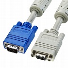 【サンワサプライ】ディスプレイ延長ケーブル（複合同軸・アナログRGB・延長・3m）