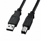 【サンワサプライ】USBケーブル　1.5m　プリンターケーブル　USB2.0　A-Bコネクタ
