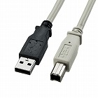 【サンワサプライ】USBケーブル　1.5m　プリンターケーブル　USB2.0　A-Bコネクタ