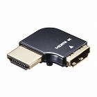 【サンワサプライ】HDMIアダプタ　横L型　左　変換　コネクタ　変換アダプタ　8K　4K　金メッキ