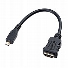 【サンワサプライ】HDMI変換アダプタ（マイクロHDMI・ブラック・0.1m）