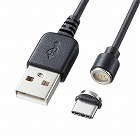 【サンワサプライ】USB　Type-Cケーブル(マグネット・充電/データ転送・1ｍ)