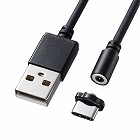 【サンワサプライ】USB　Type-Cケーブル(マグネット・超小型・1ｍ)