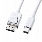 【サンワサプライ】ミニDisplayPort変換ケーブル（1m・ホワイト）