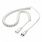 【サンワサプライ】電源延長コード(カール型・2P・約1ー2m)