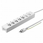 【サンワサプライ】電源タップ（3P・7個口・5m・5個口連動集中スイッチ付・デスククランプ対応）