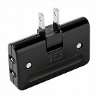 【サンワサプライ】トリプルタップ（平型・2P・3個口・ブラック）