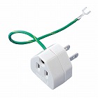 【サンワサプライ】3P→2P　変換アダプタ　ノイズフィルター付　3P　1個口