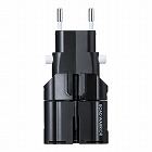 【サンワサプライ】海外コンセント変換アダプタ　旅行　海外旅行　プラグ9タイプ対応　ブラック