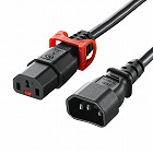 【サンワサプライ】抜け防止ロック式電源コード　ロックプラス（0.5m・15A・250V）