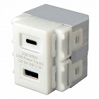 【サンワサプライ】埋込USB給電用コンセント　(TYPEC搭載)