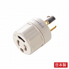 【サンワサプライ】3P→3P　引掛変換プラグ　抜け止め付き　3P　1個口