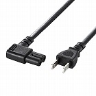 【サンワサプライ】電源コード（2P・L型プラグ・2m）