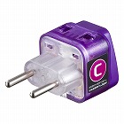 【サンワサプライ】電源変換アダプタ　旅行　海外旅行　エレプラグW-C　ヨーロッパ全域