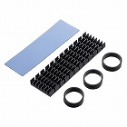 【サンワサプライ】M.2　SSD用ヒートシンク（ブラック）