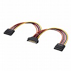 【サンワサプライ】SATA電源ケーブル(電源分岐ケーブル・シリアルATA・2分岐・0.2m)