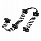 【サンワサプライ】SATA電源ケーブル(電源分岐ケーブル・シリアルATA・4分岐・上L型・0.4m)