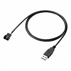 【サンワサプライ】USB電源変換ケーブル(ケース用ファン・12V　・昇圧回路)