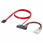 【サンワサプライ】電源データ一体型SATAケーブル（SATA3規格対応、0.5m）