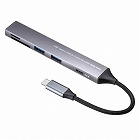 【サンワサプライ】USB　5Gbps　3ポート　スリム　ハブ（カードリーダー付き）