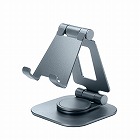 【サンワサプライ】スマートフォンスタンド（回転式・アルミ素材）