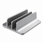 【サンワサプライ】ノートパソコン用アルミスタンド（縦置き・2台用）
